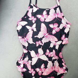 Place Girls Butterfly One Piece Swimsuit  Size 10/12